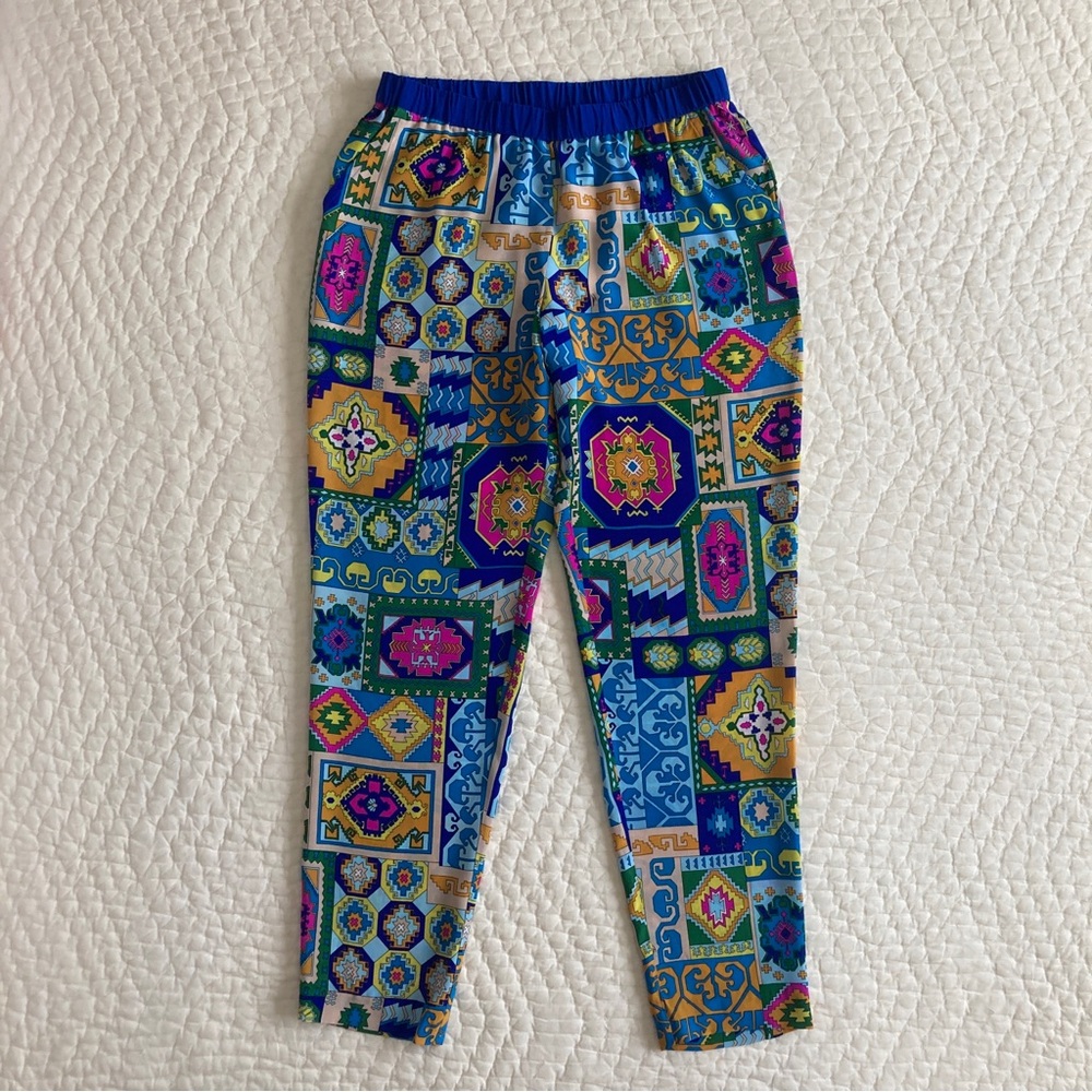 NWT Trina Turk Printed Silk Pants